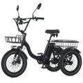 Folding Fat Tire Electric Trike for Adults 700W Peak Step-Through 468Wh Battery
